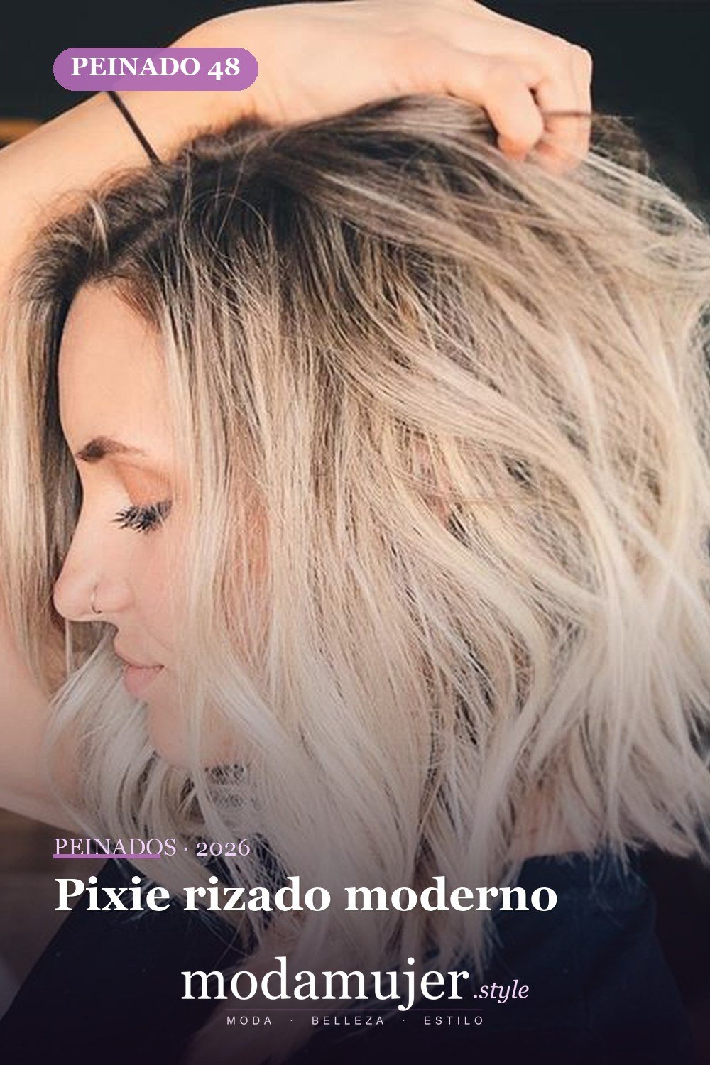 Pixie rizado moderno — 53 opciones de peinados rizos cortos