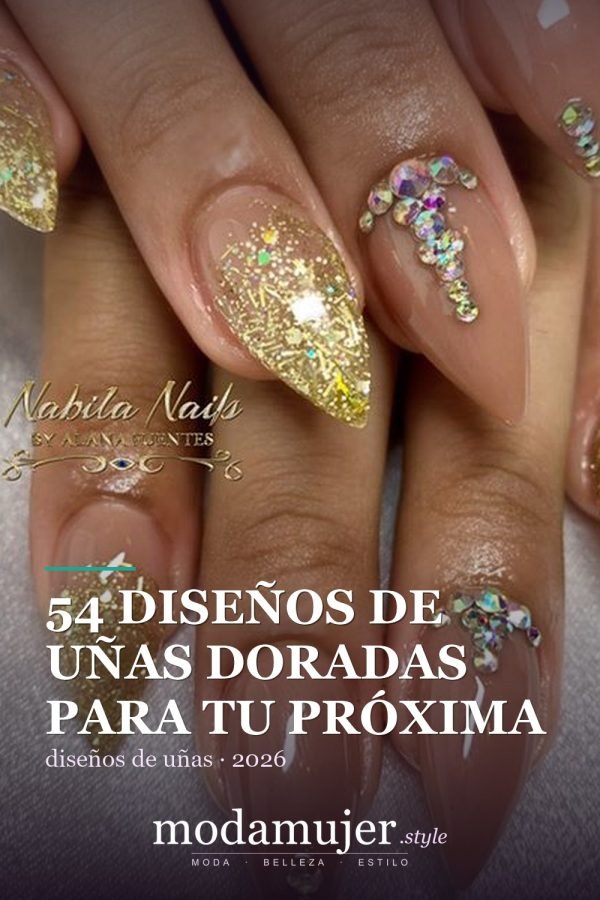 54 Diseños de uñas doradas para tu próxima visita al salón