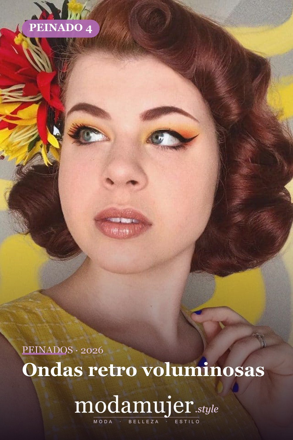Ondas retro voluminosas — 54 mejores peinados estilo años 50: rockabilly y pin-up
