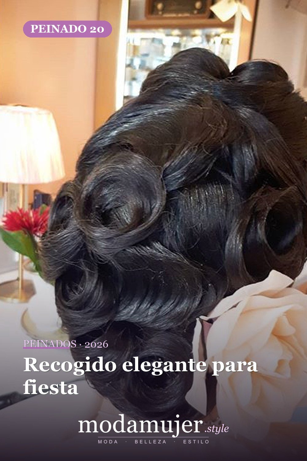 Recogido elegante para fiesta — 54 mejores peinados estilo años 50: rockabilly y pin-up