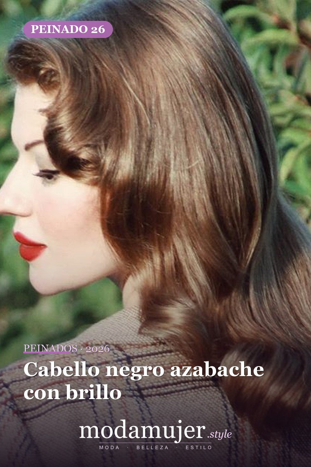 Cabello negro azabache con brillo — 54 mejores peinados estilo años 50: rockabilly y pin-up