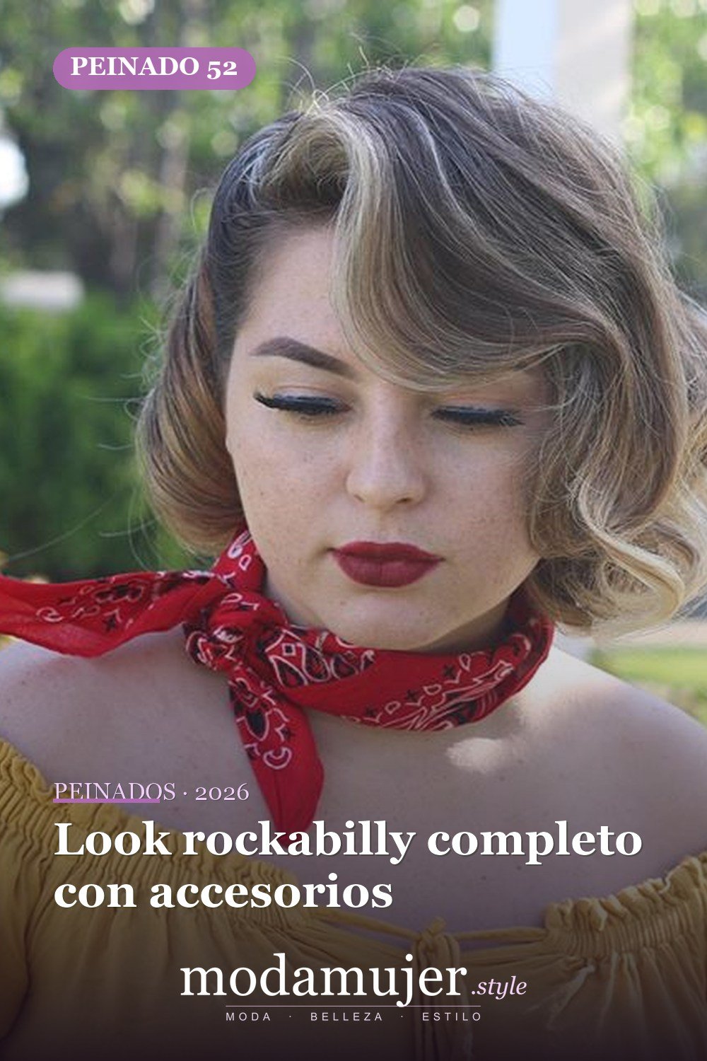 Look rockabilly completo con accesorios — 54 mejores peinados estilo años 50: rockabilly y pin-up