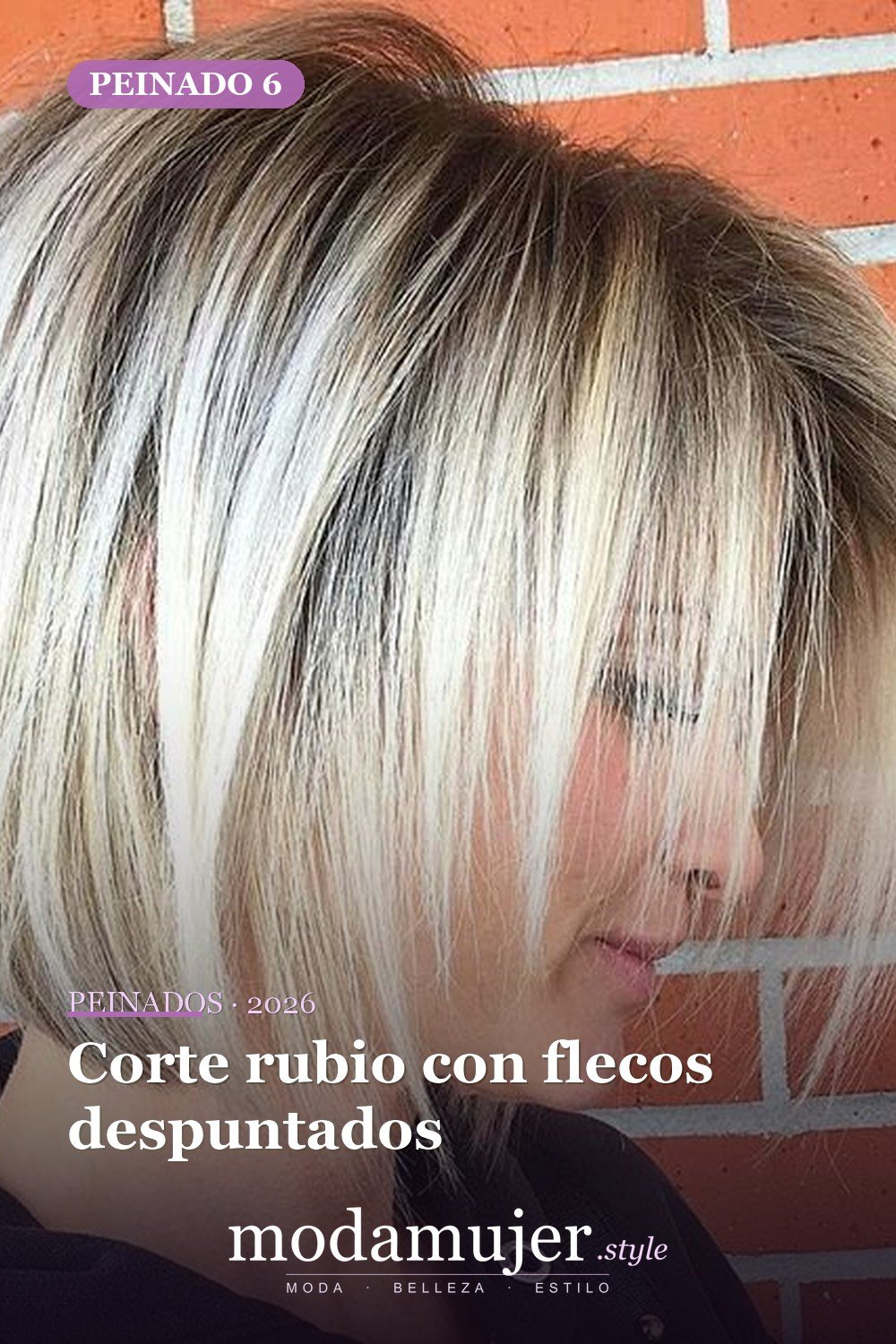 Corte rubio con flecos despuntados — 54 peinados cortos rubios de moda