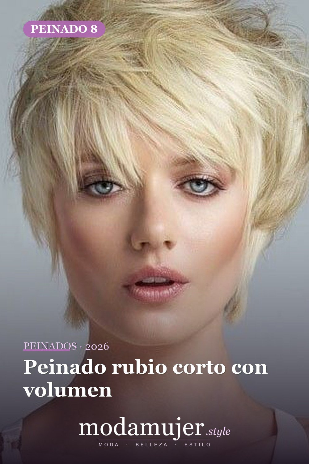 Peinado rubio corto con volumen — 54 peinados cortos rubios de moda