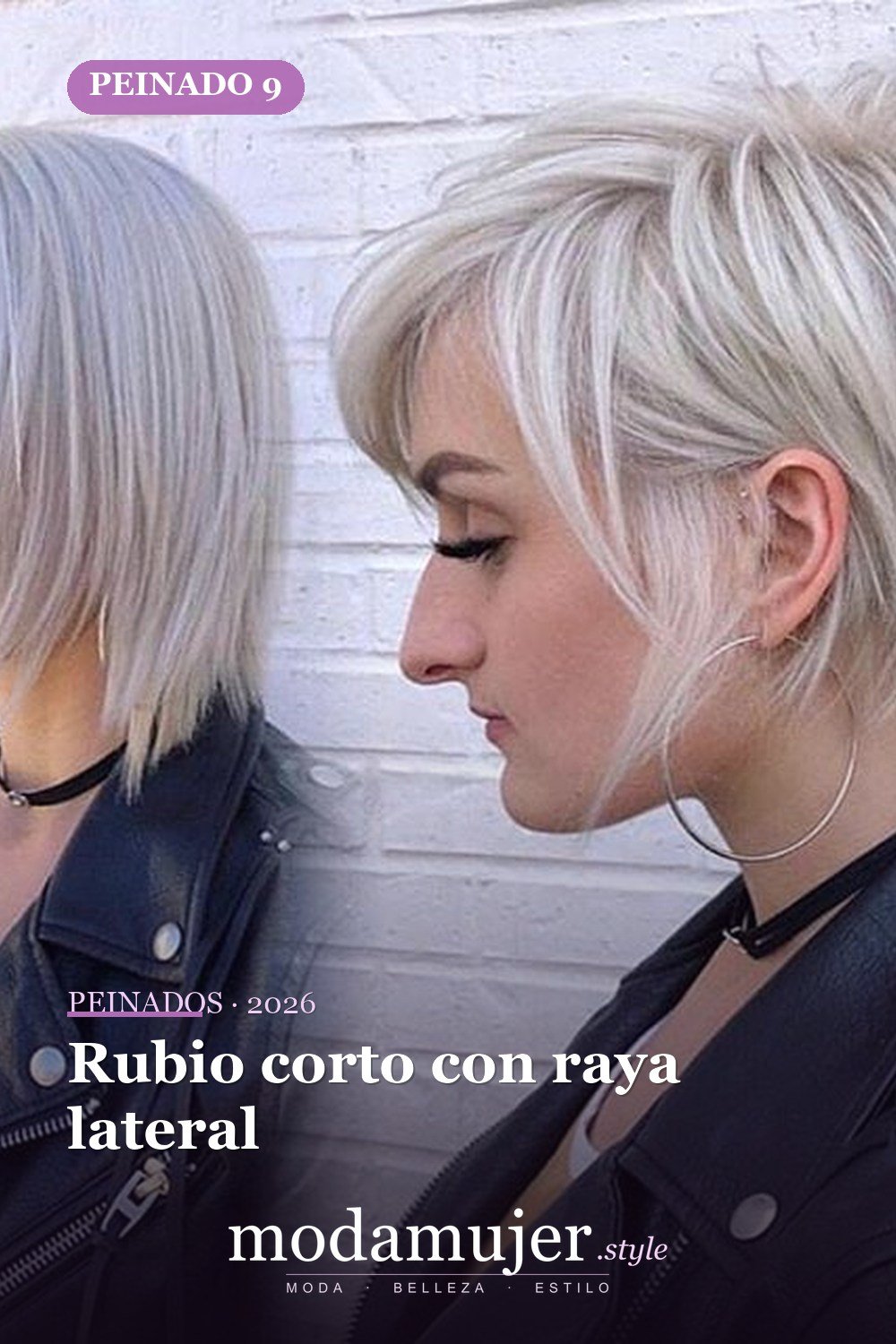 Rubio corto con raya lateral — 54 peinados cortos rubios de moda