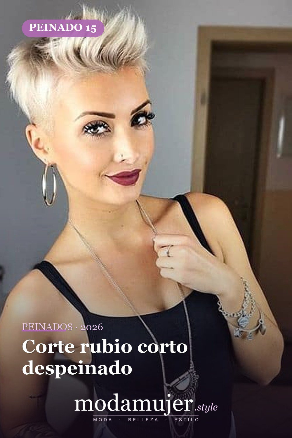 Corte rubio corto despeinado — 54 peinados cortos rubios de moda