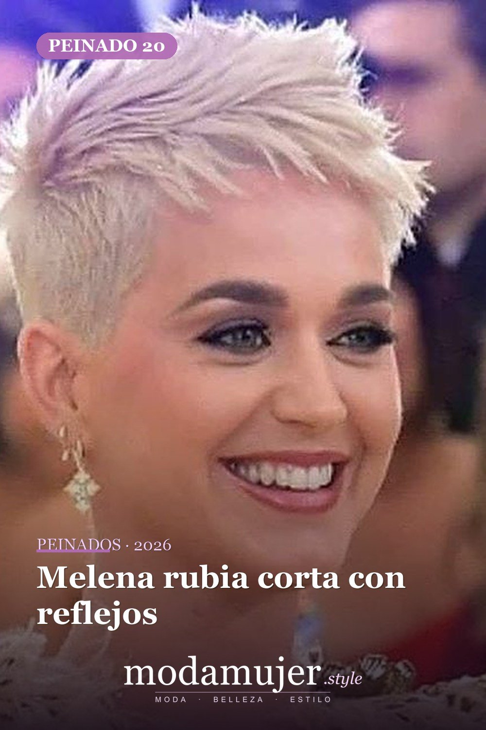 Melena rubia corta con reflejos — 54 peinados cortos rubios de moda