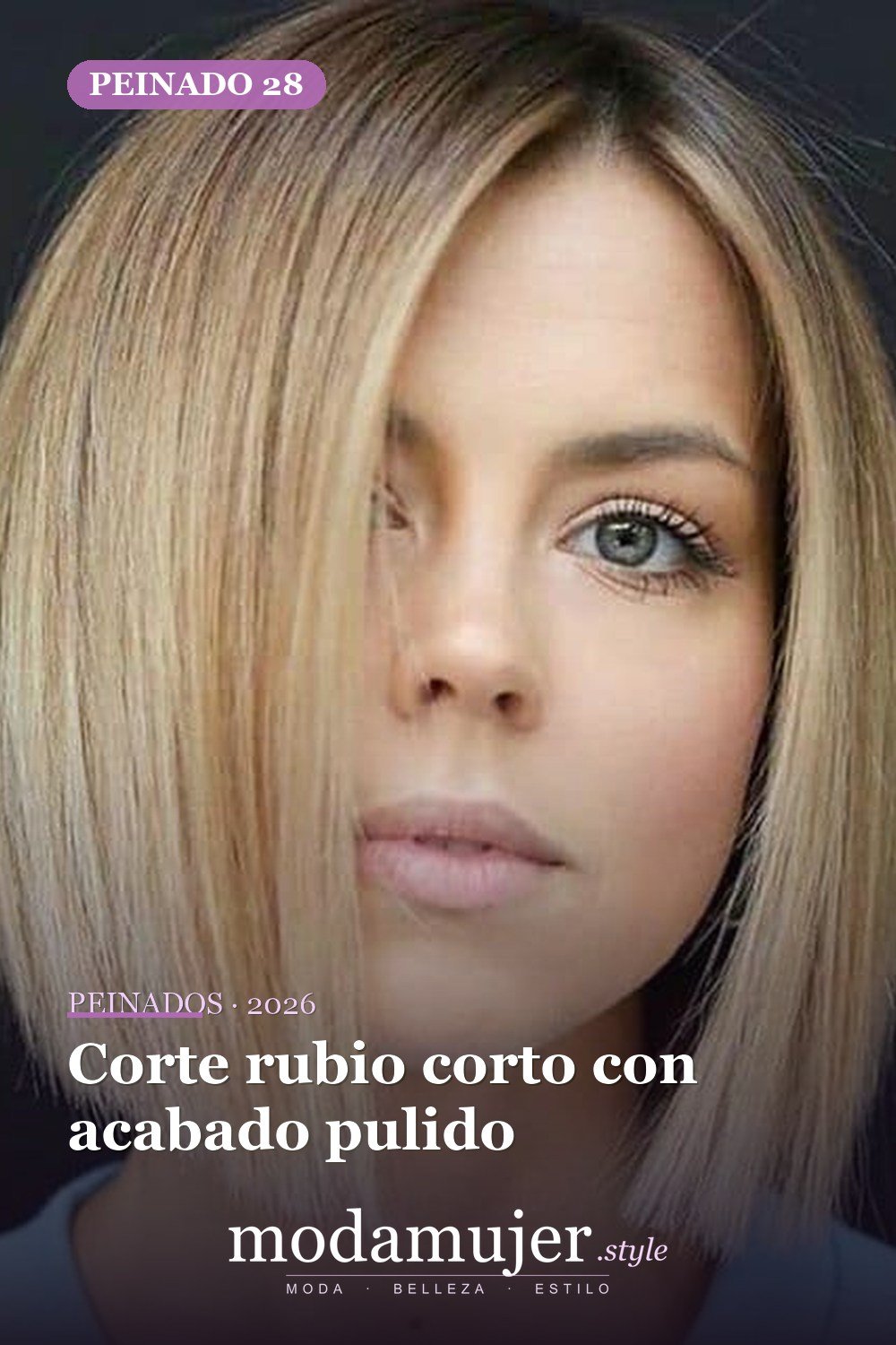 Corte rubio corto con acabado pulido — 54 peinados cortos rubios de moda