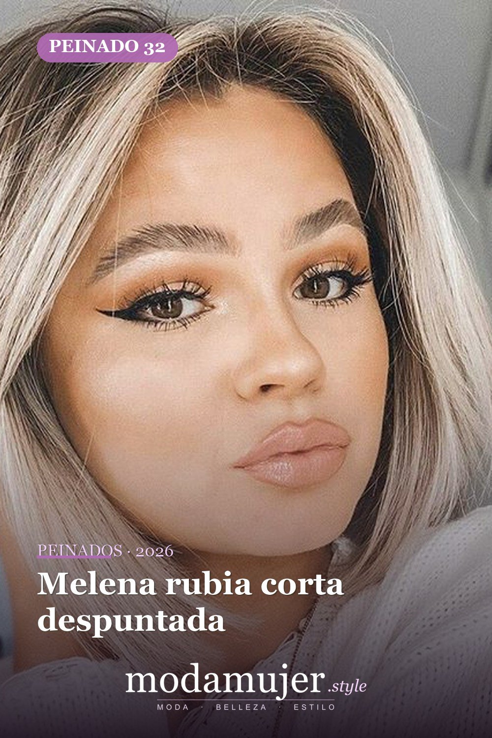 Melena rubia corta despuntada — 54 peinados cortos rubios de moda