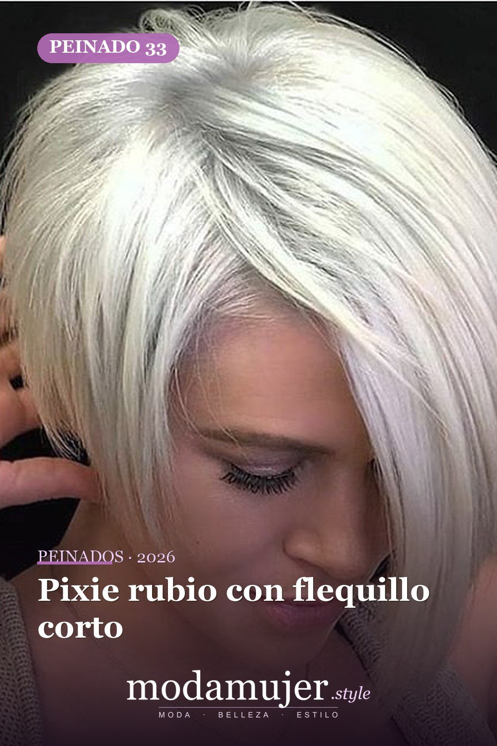 Pixie rubio con flequillo corto — 54 peinados cortos rubios de moda