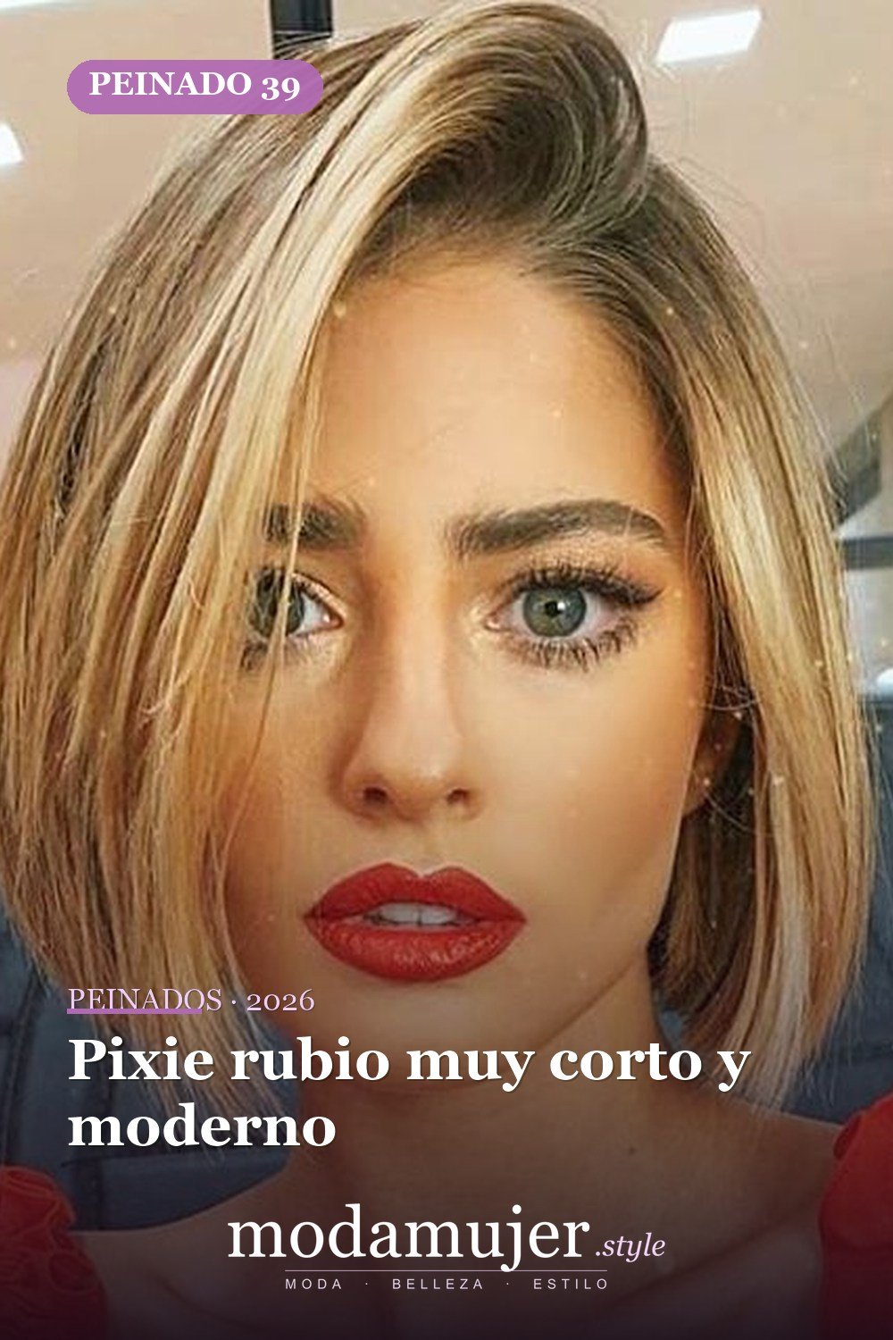 Pixie rubio muy corto y moderno — 54 peinados cortos rubios de moda