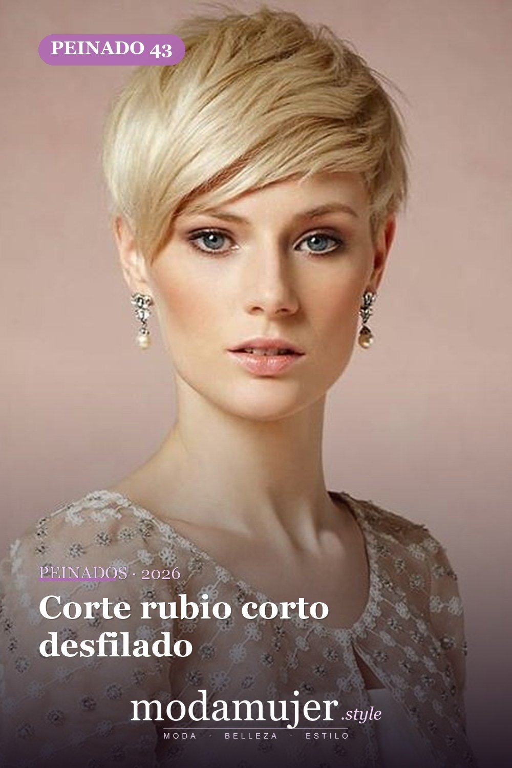 Corte rubio corto desfilado — 54 peinados cortos rubios de moda