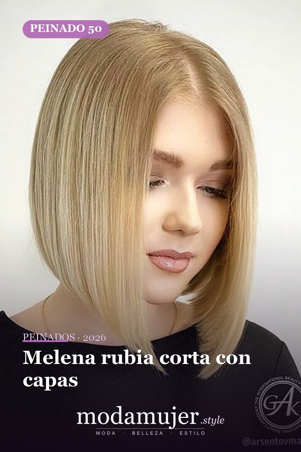 Melena rubia corta con capas — 54 peinados cortos rubios de moda