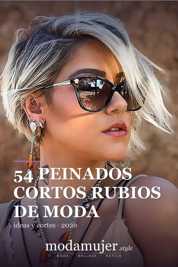 54 peinados cortos rubios de moda