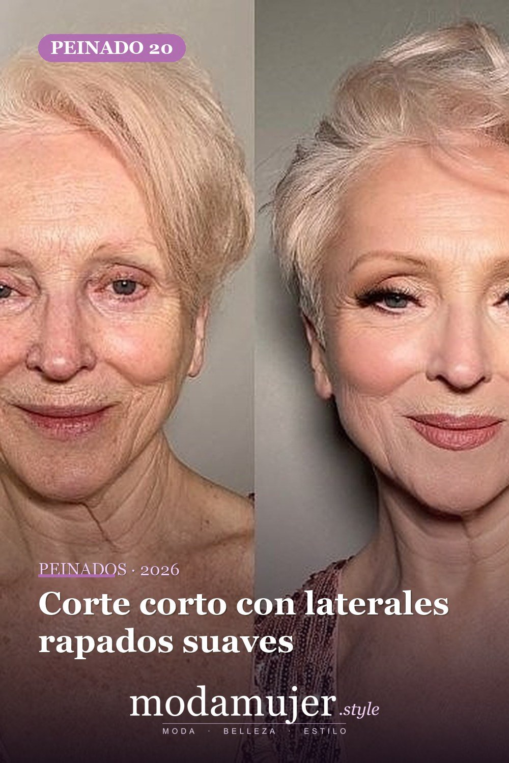 Corte corto con laterales rapados suaves — 54 peinados de moda de 40 para mujeres