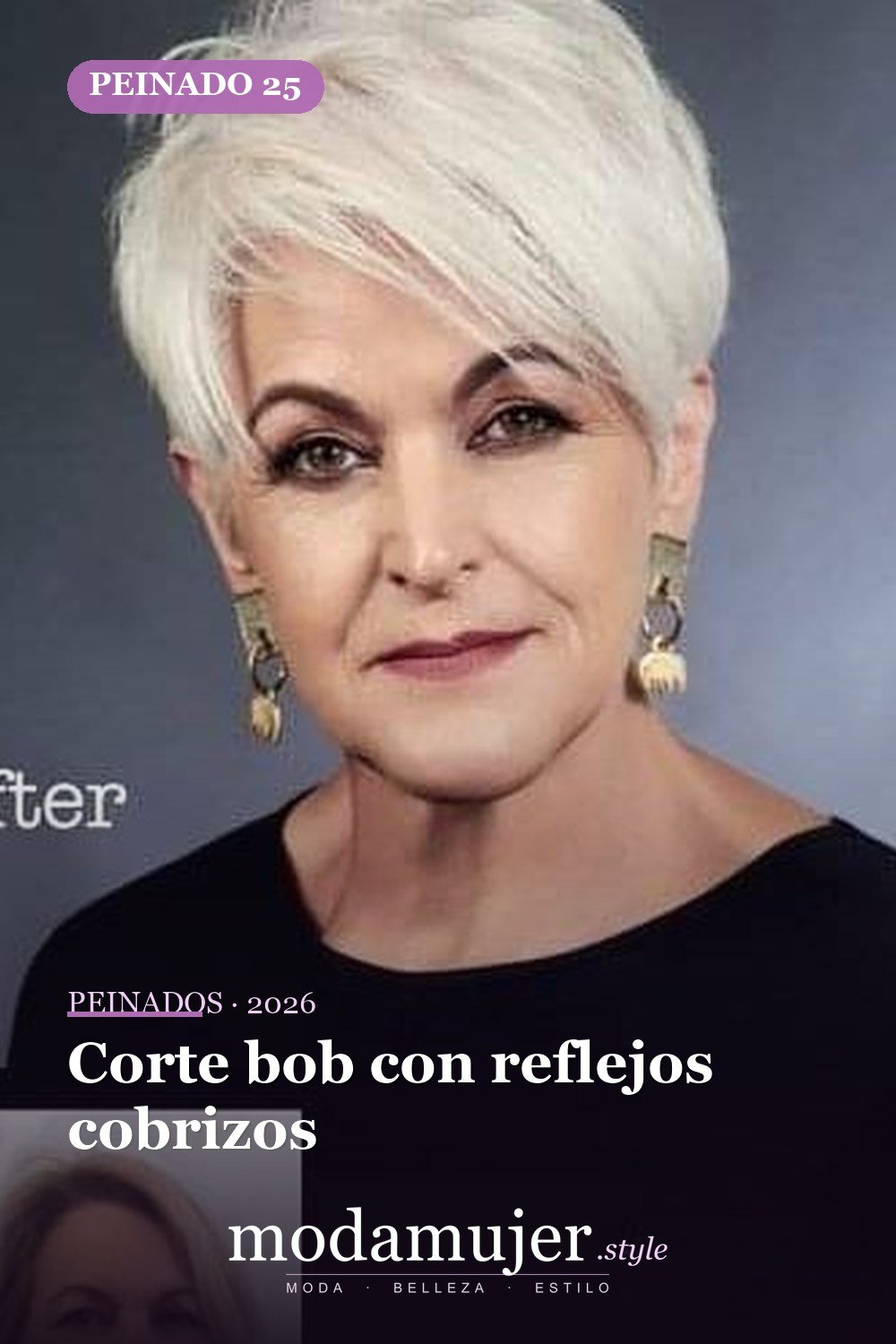 Corte bob con reflejos cobrizos — 54 peinados de moda de 40 para mujeres