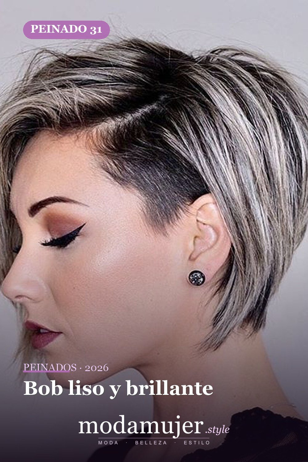 Bob liso y brillante — 54 peinados de moda de 40 para mujeres