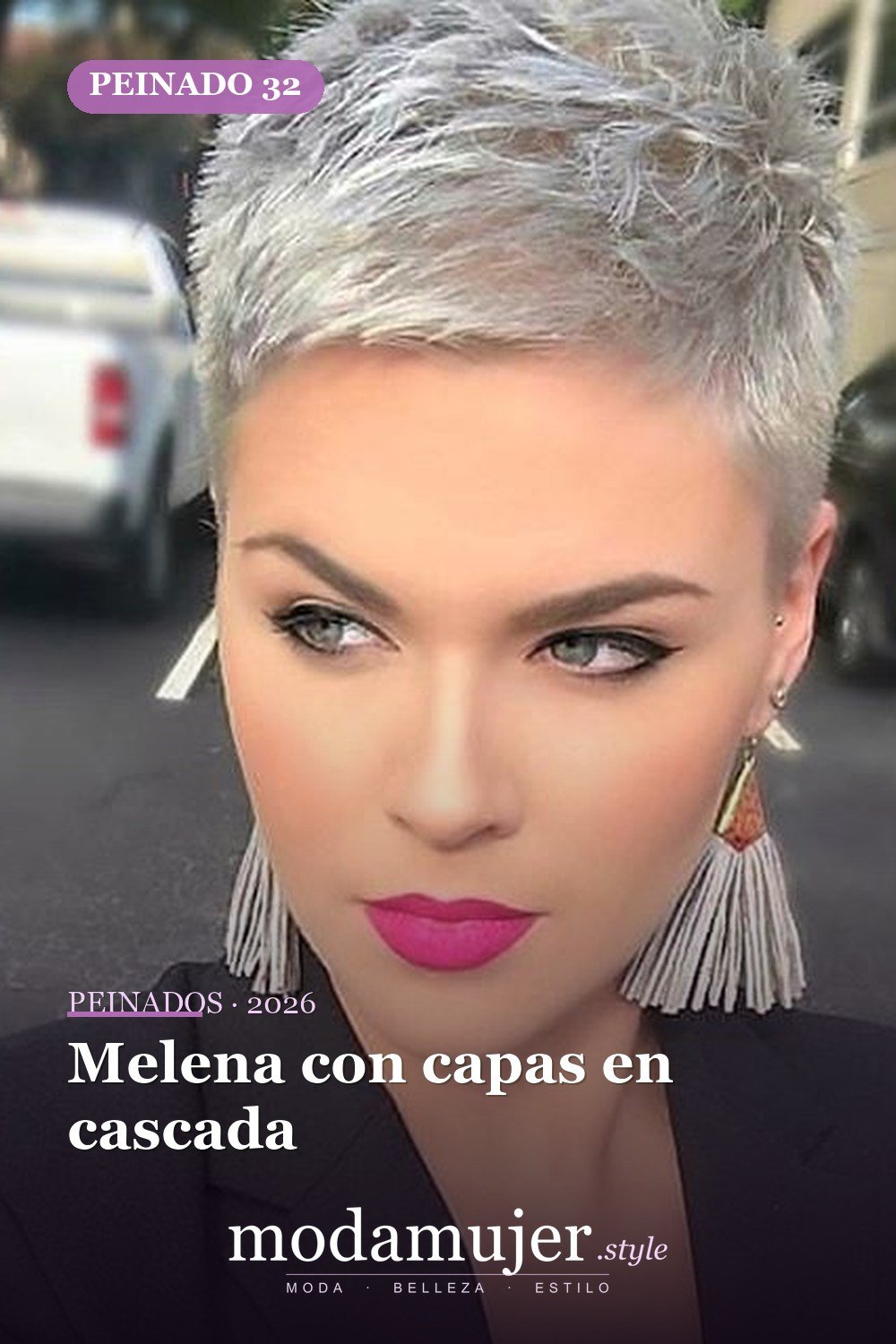 Melena con capas en cascada — 54 peinados de moda de 40 para mujeres