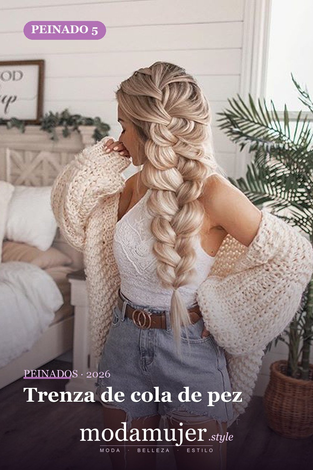 Trenza de cola de pez — 54 trenzas súper lindas para mujeres