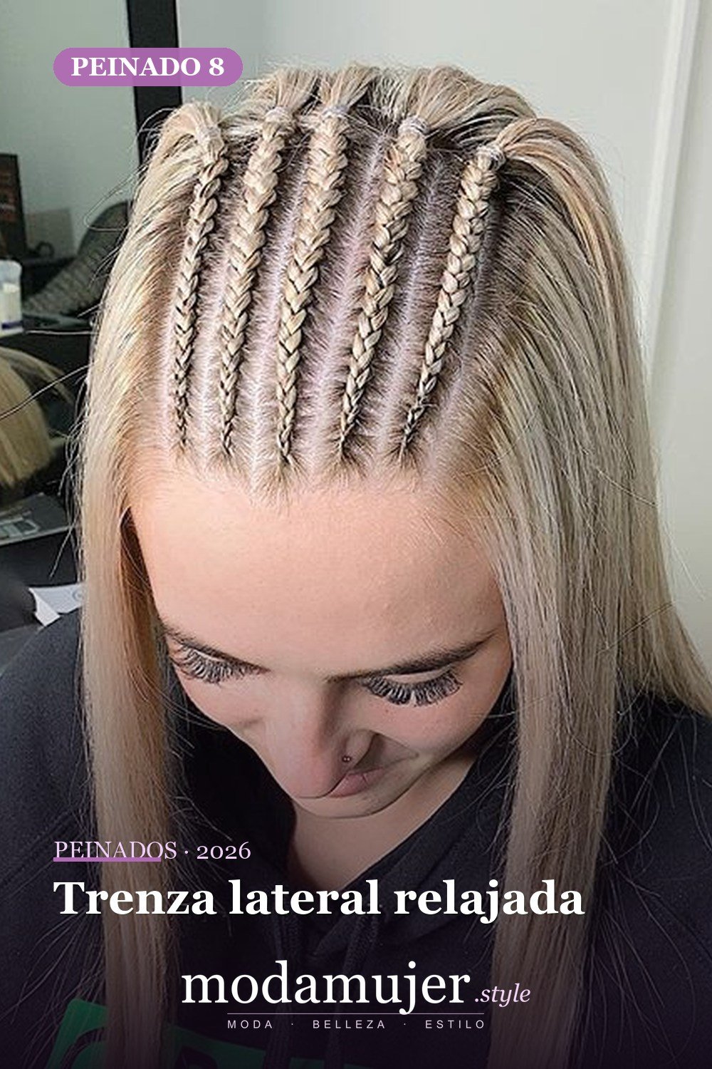 Trenza lateral relajada — 54 trenzas súper lindas para mujeres