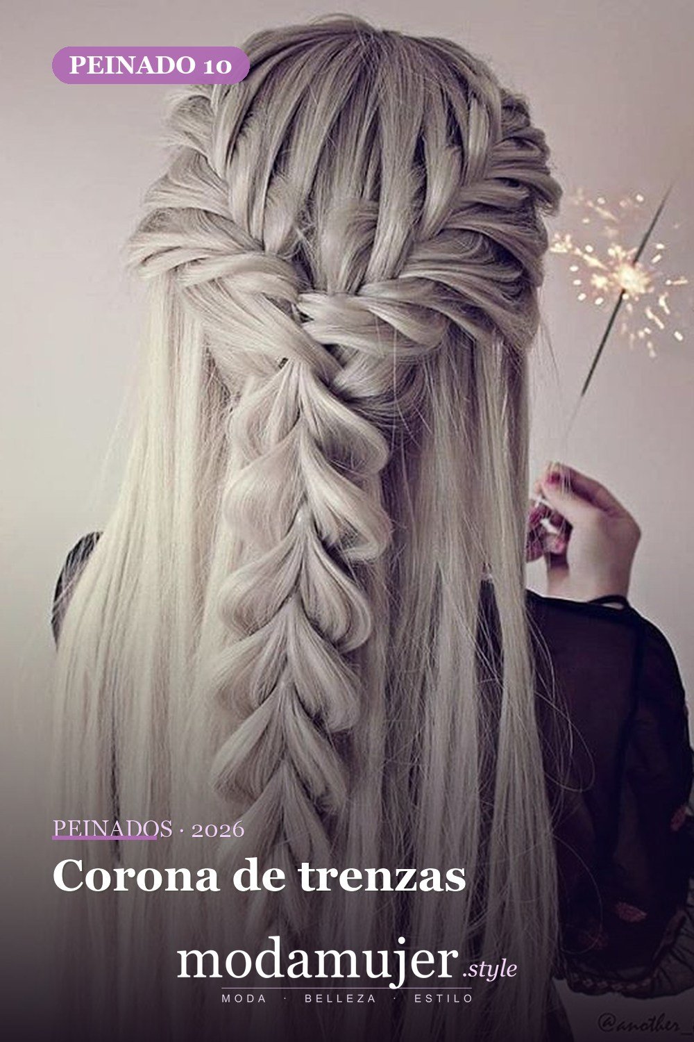 Corona de trenzas — 54 trenzas súper lindas para mujeres