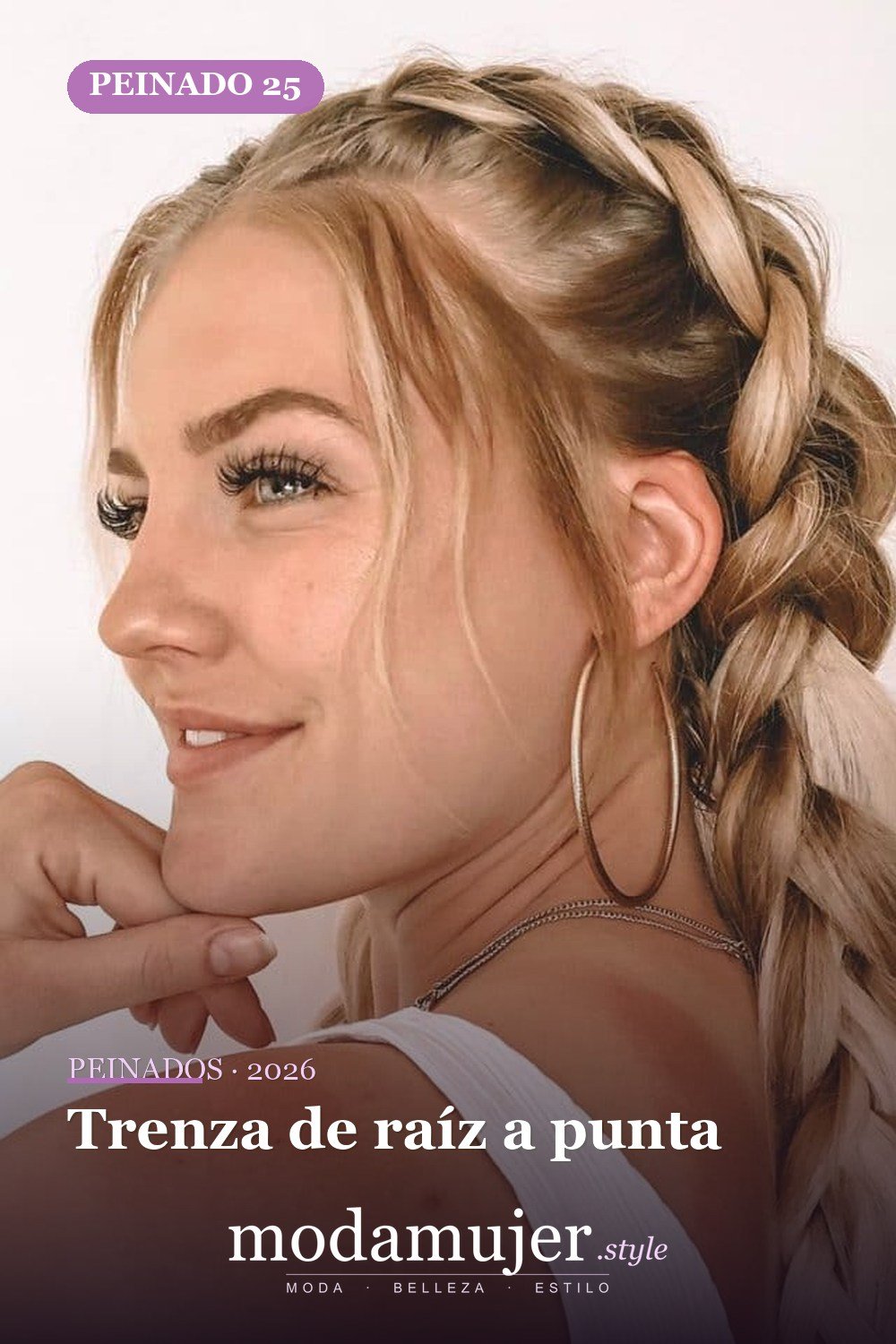 Trenza de raíz a punta — 54 trenzas súper lindas para mujeres
