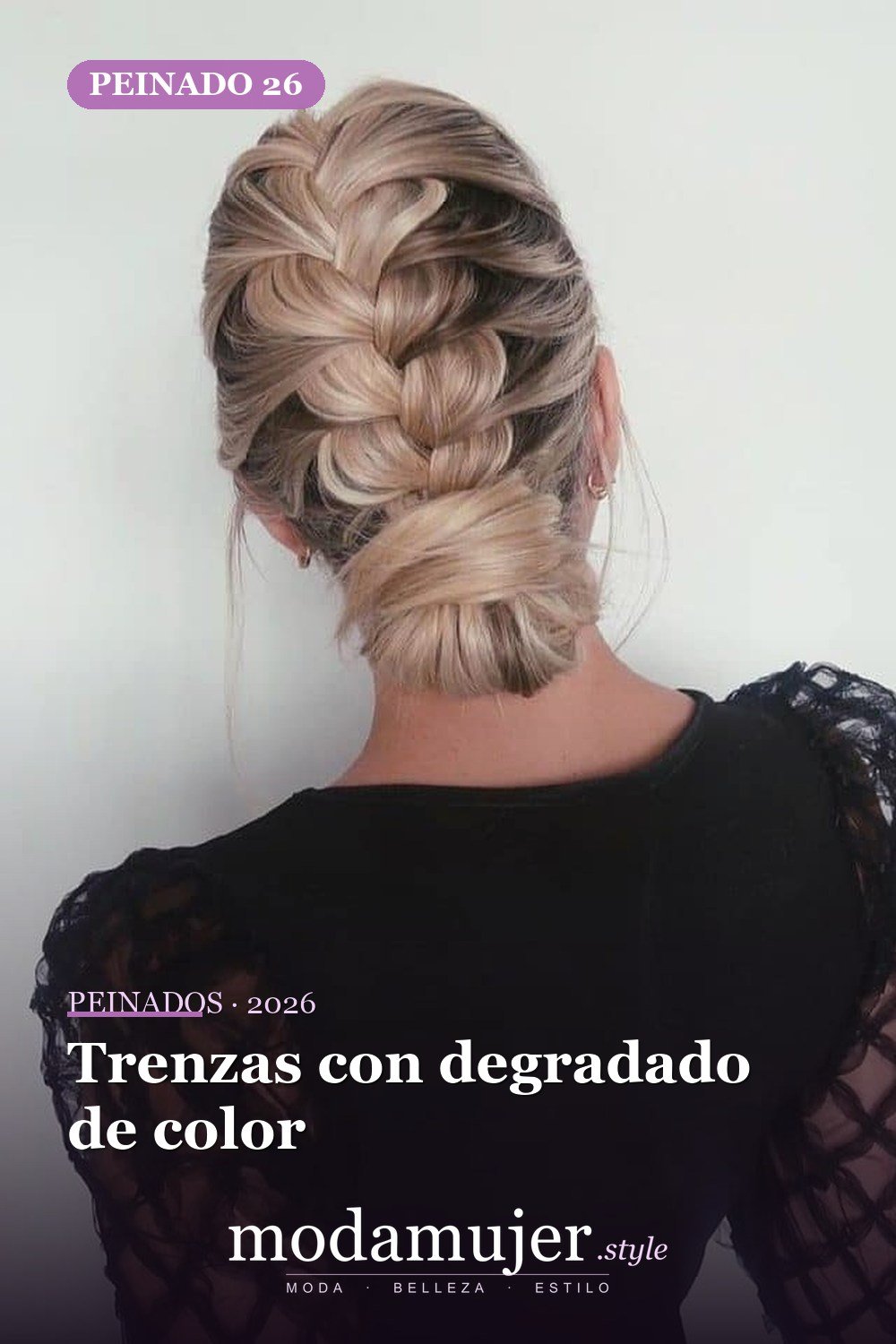 Trenzas con degradado de color — 54 trenzas súper lindas para mujeres