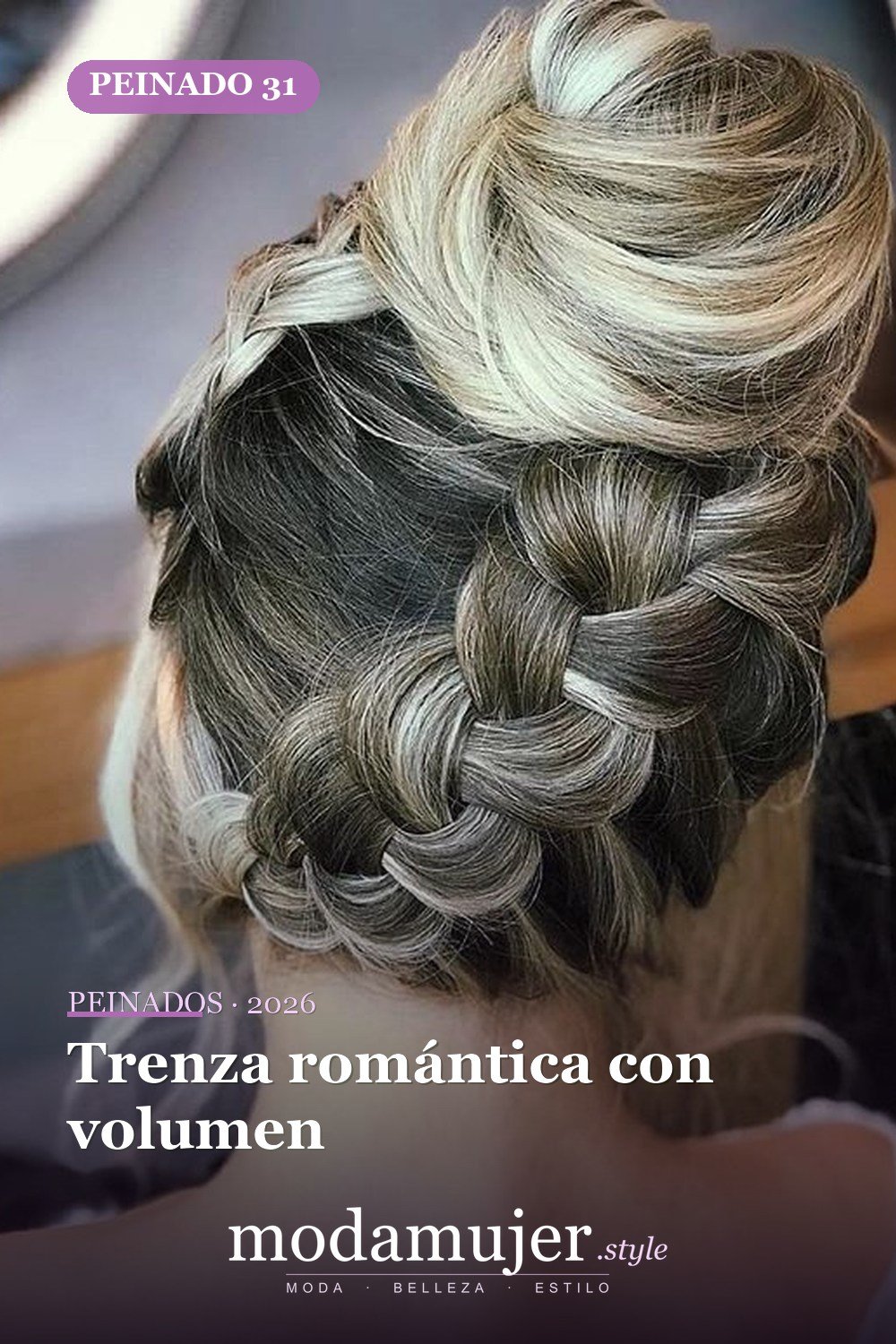 Trenza romántica con volumen — 54 trenzas súper lindas para mujeres