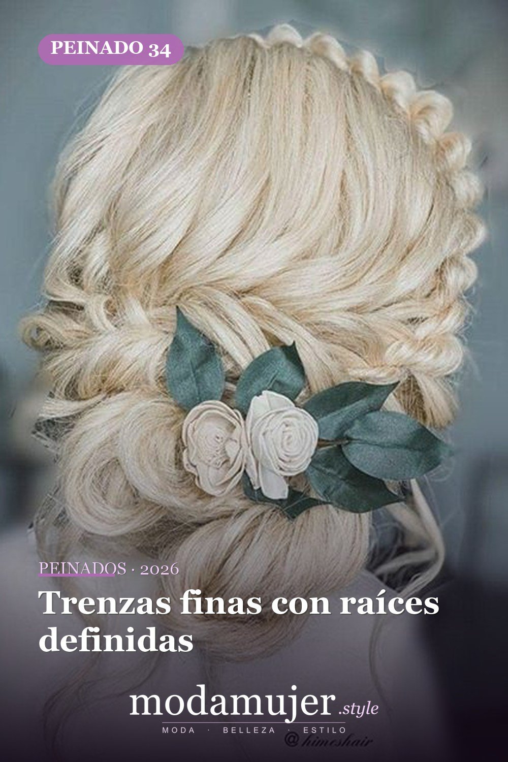 Trenzas finas con raíces definidas — 54 trenzas súper lindas para mujeres