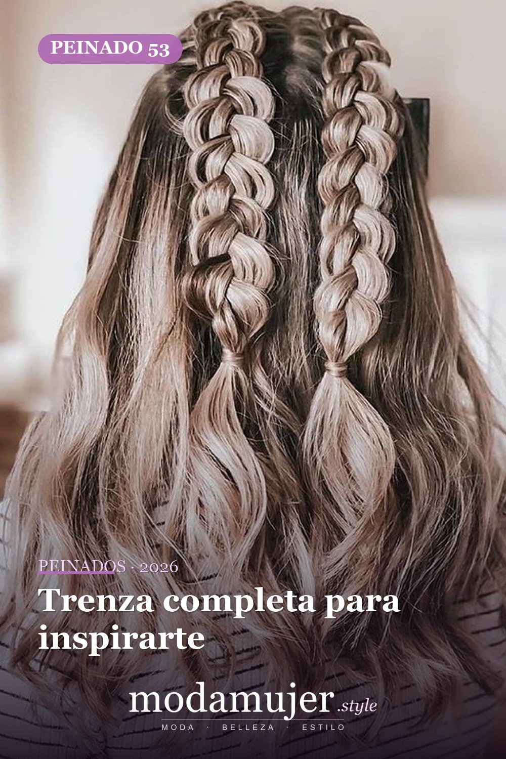 Trenza completa para inspirarte — 54 trenzas súper lindas para mujeres