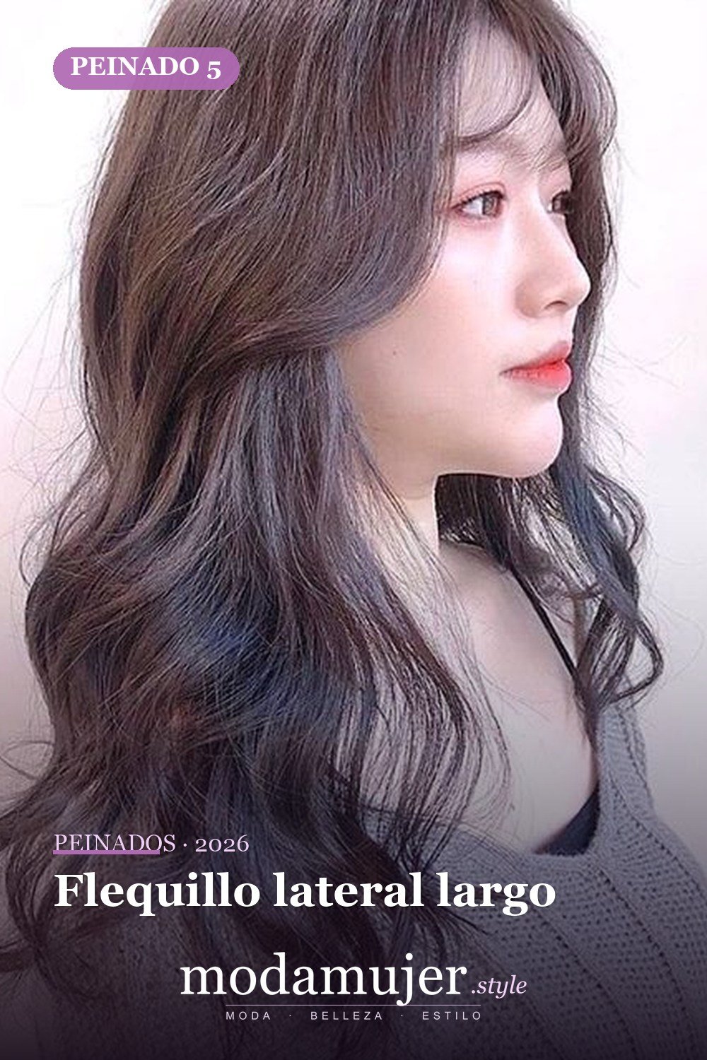 Flequillo lateral largo — 56 mejores peinados para mujeres con entradas o línea del cabello que retrocede