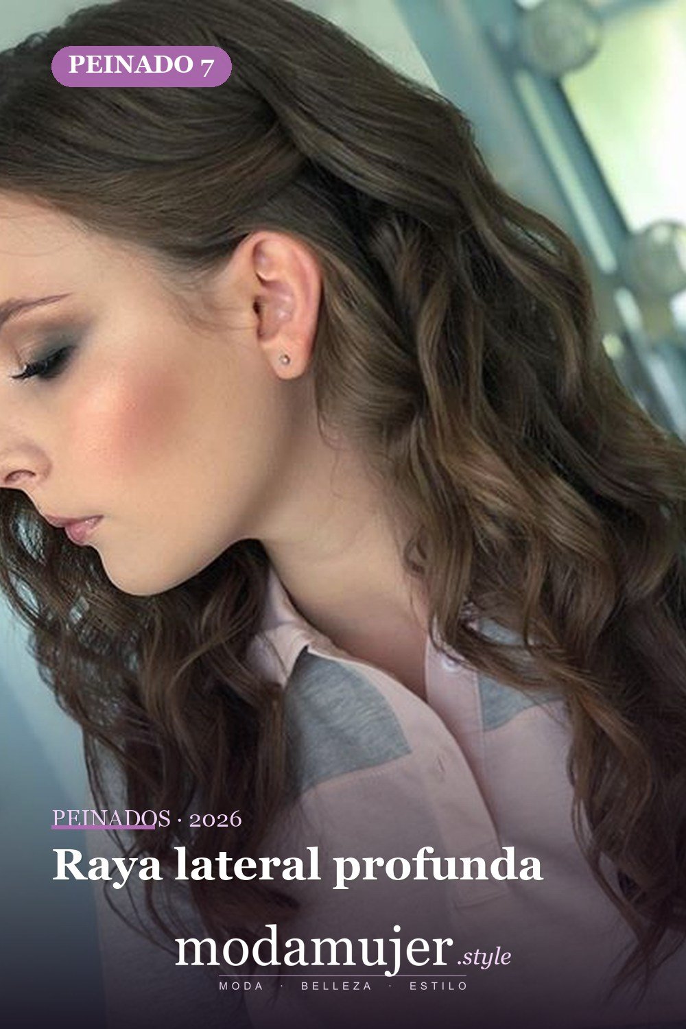 Raya lateral profunda — 56 mejores peinados para mujeres con entradas o línea del cabello que retrocede