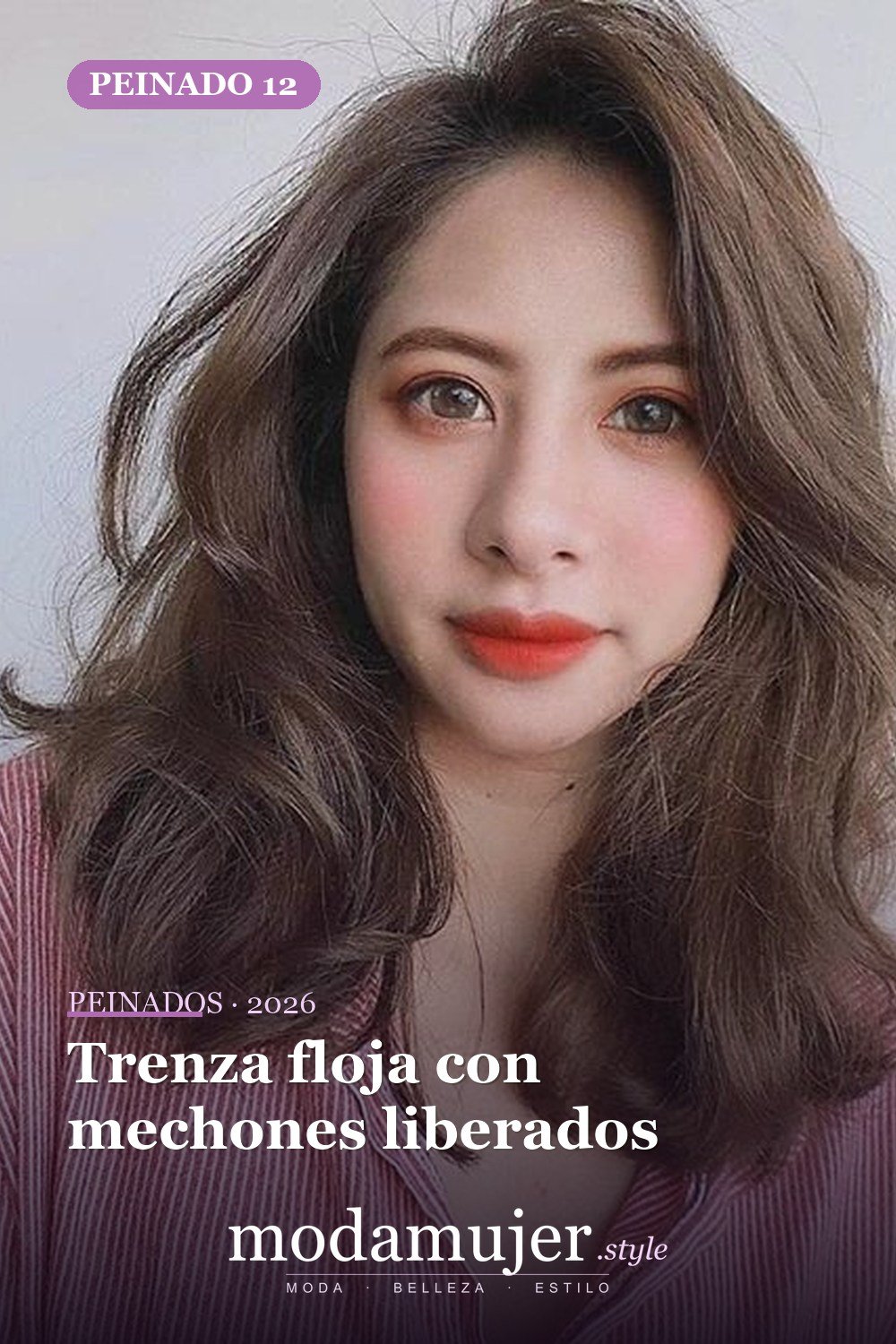 Trenza floja con mechones liberados — 56 mejores peinados para mujeres con entradas o línea del cabello que retrocede