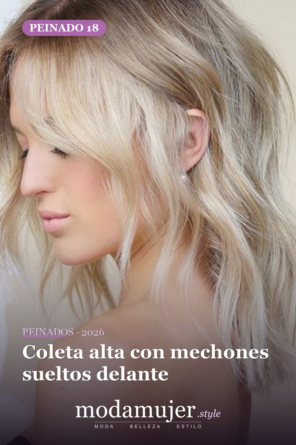 Coleta alta con mechones sueltos delante — 56 mejores peinados para mujeres con entradas o línea del cabello que retrocede