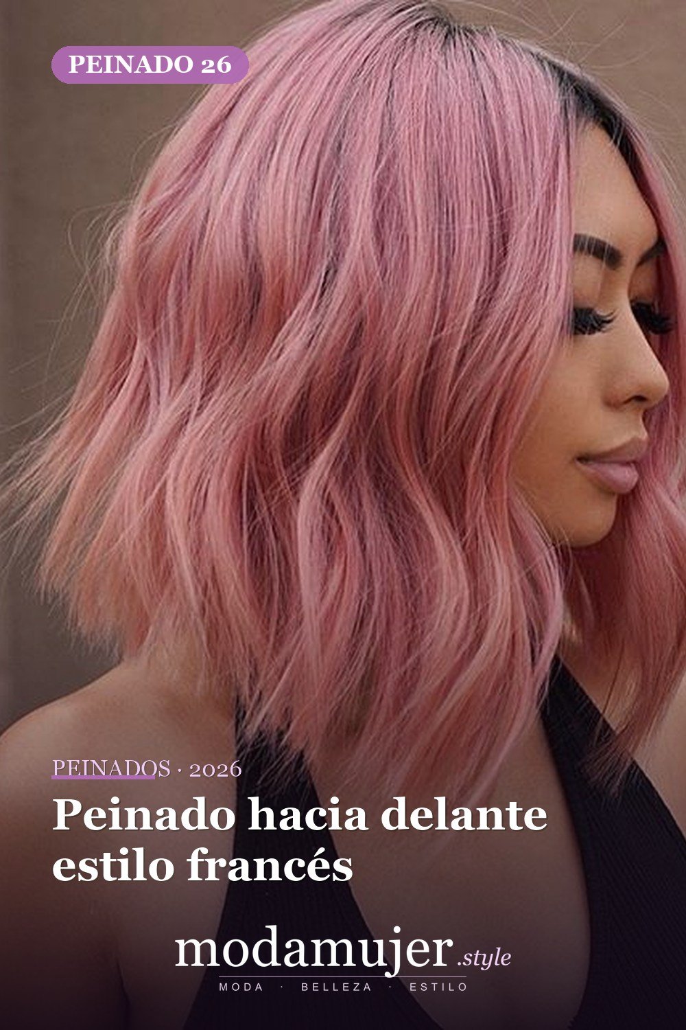 Peinado hacia delante estilo francés — 56 mejores peinados para mujeres con entradas o línea del cabello que retrocede