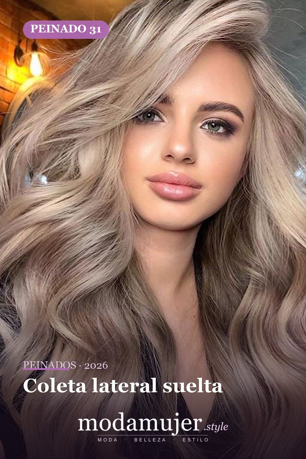 Coleta lateral suelta — 56 mejores peinados para mujeres con entradas o línea del cabello que retrocede