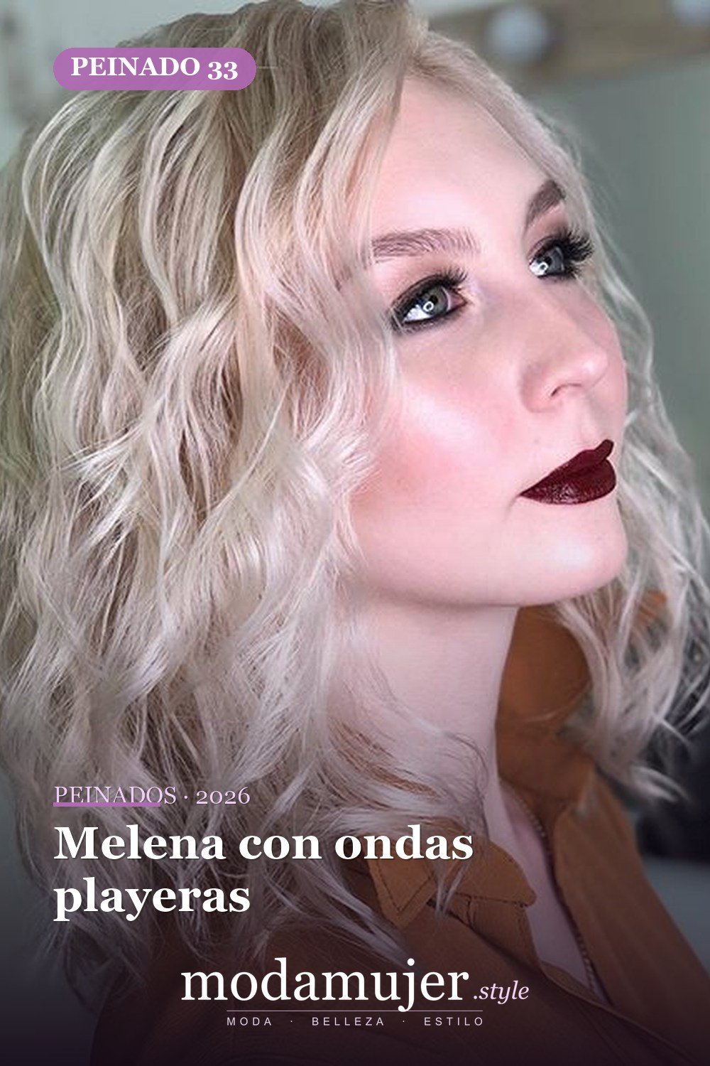 Melena con ondas playeras — 56 mejores peinados para mujeres con entradas o línea del cabello que retrocede