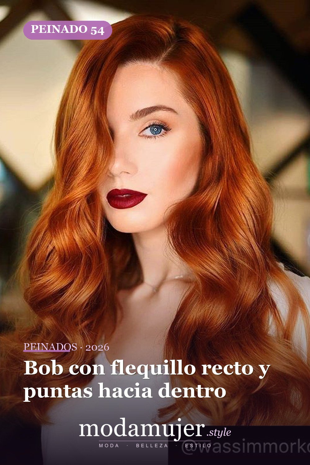 Bob con flequillo recto y puntas hacia dentro — 56 mejores peinados para mujeres con entradas o línea del cabello que retrocede