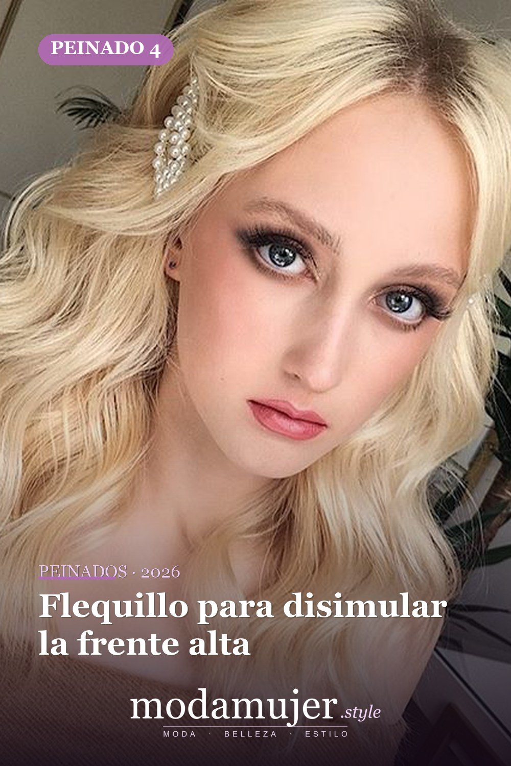 Flequillo para disimular la frente alta — 56 peinados favorecedores para rostro alargado y estrecho