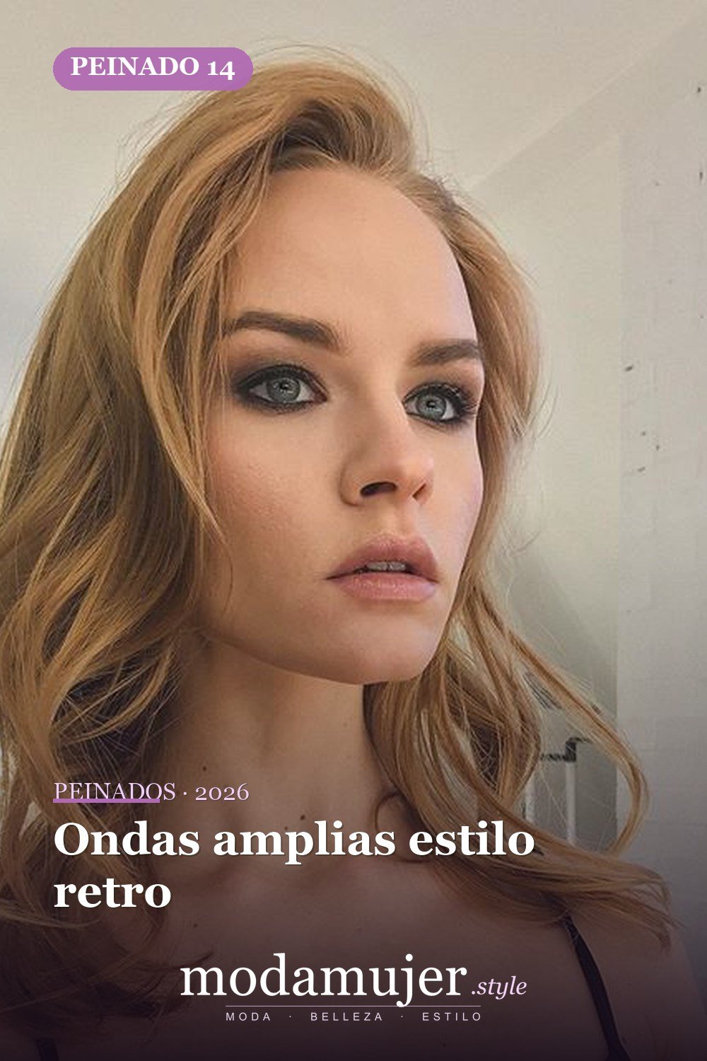 Ondas amplias estilo retro — 56 peinados favorecedores para rostro alargado y estrecho