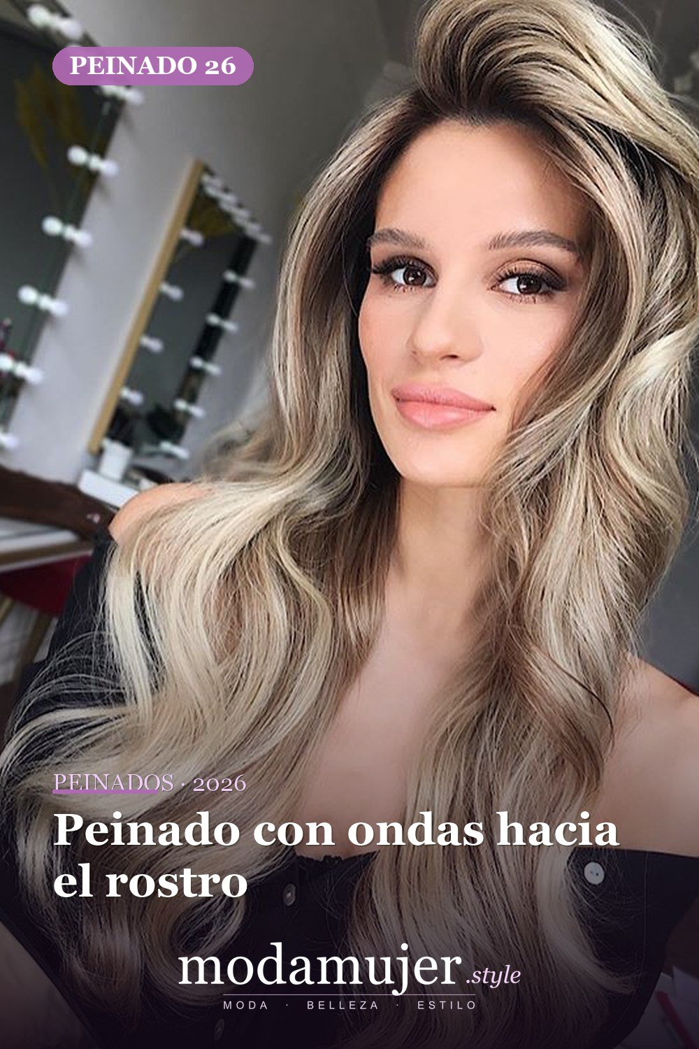 Peinado con ondas hacia el rostro — 56 peinados favorecedores para rostro alargado y estrecho