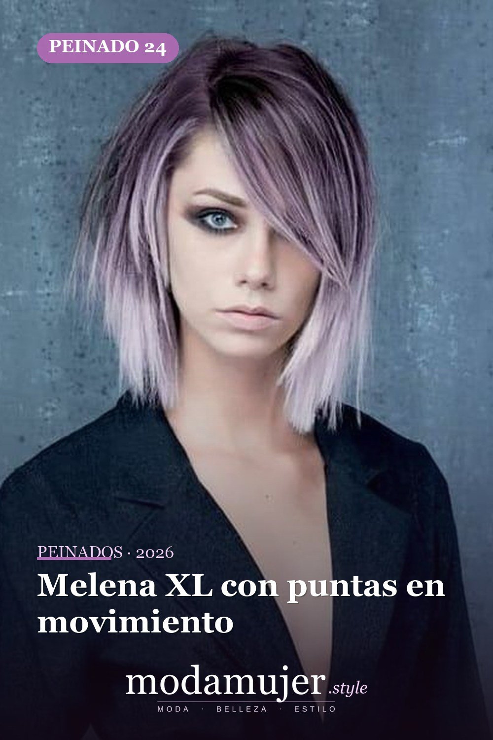 Melena XL con puntas en movimiento — 57 peinados favorecedores para cara ovalada