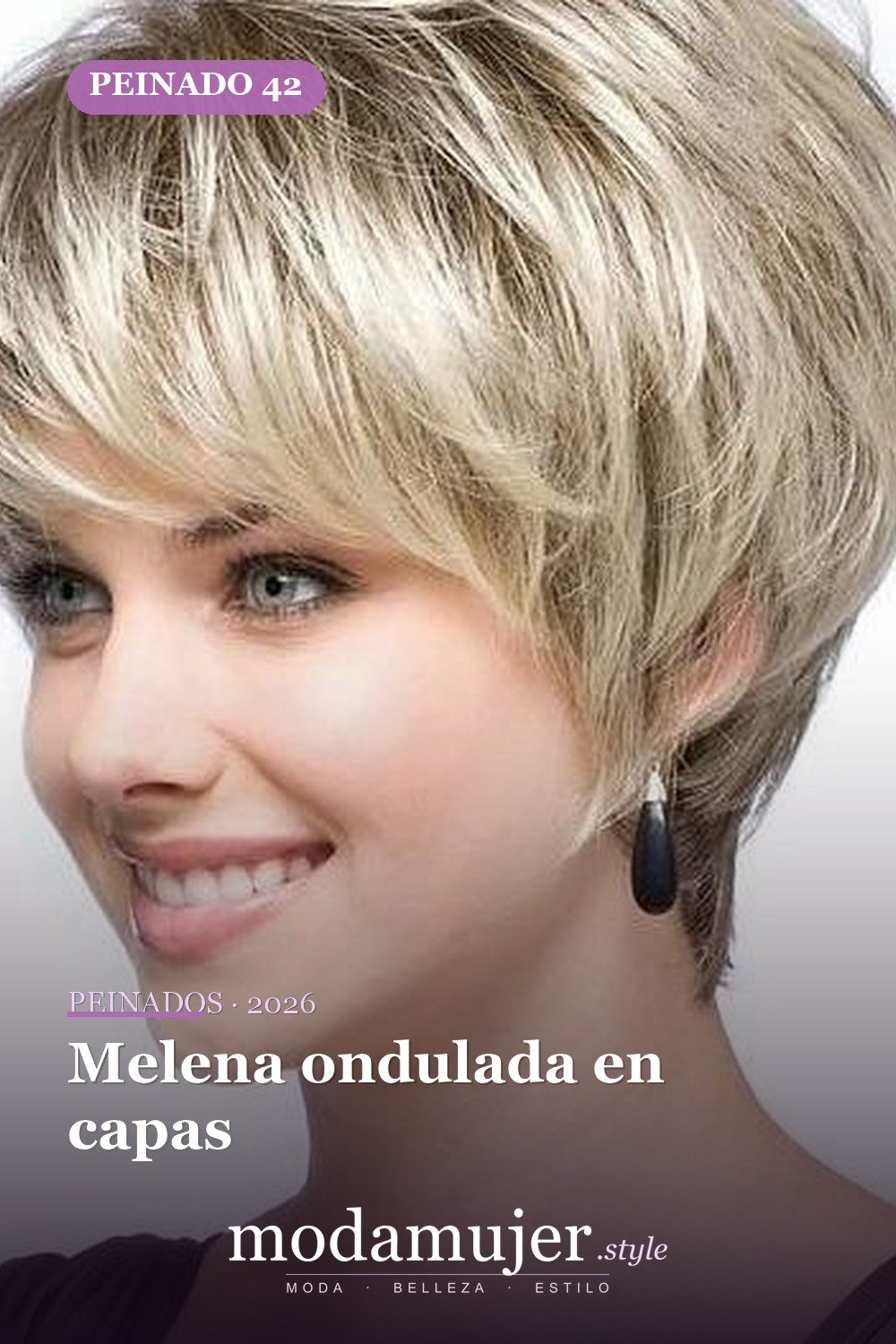 Melena ondulada en capas — 57 peinados favorecedores para cara ovalada