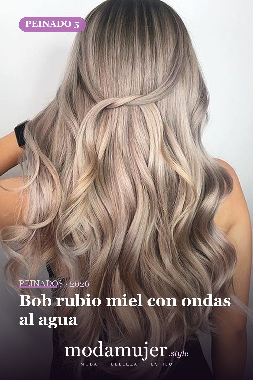 Bob rubio miel con ondas al agua — 58 increíbles peinados rubios que te hacen elegante
