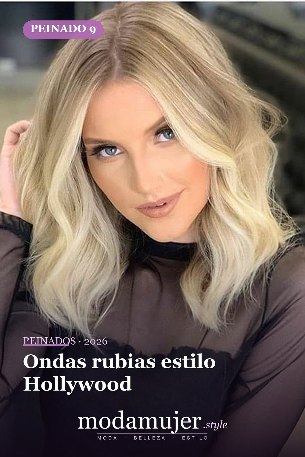 Ondas rubias estilo Hollywood — 58 increíbles peinados rubios que te hacen elegante