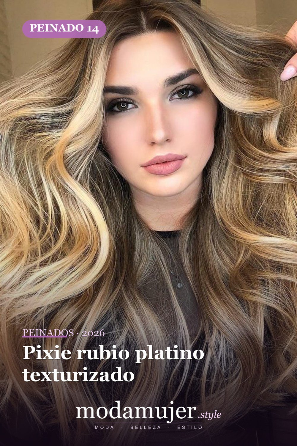 Pixie rubio platino texturizado — 58 increíbles peinados rubios que te hacen elegante
