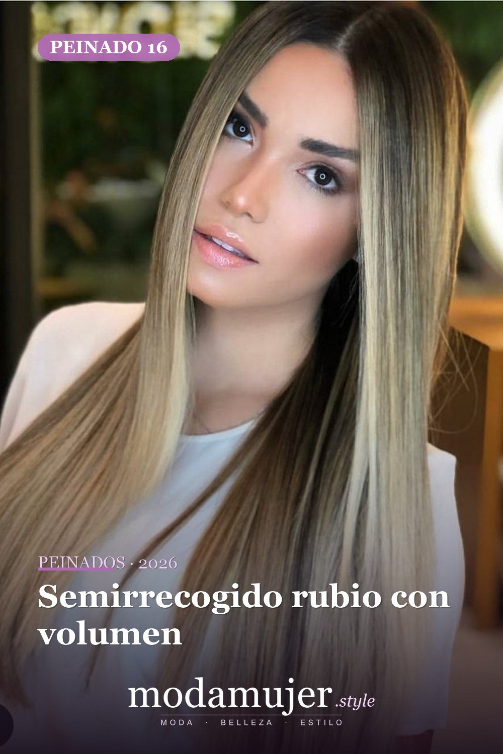 Semirrecogido rubio con volumen — 58 increíbles peinados rubios que te hacen elegante