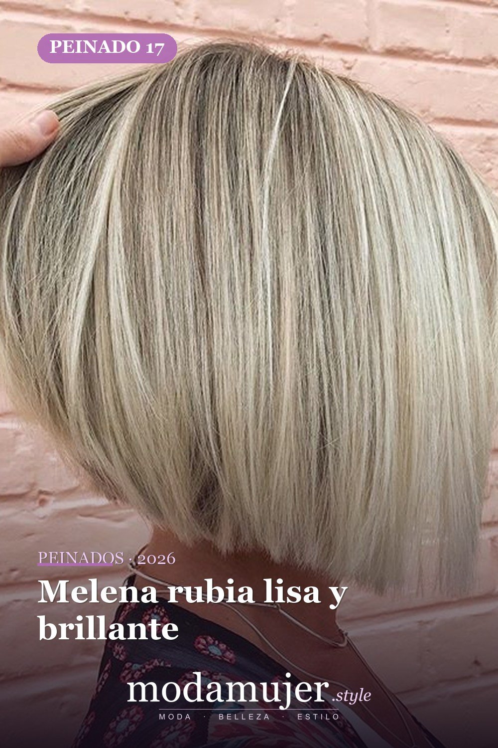 Melena rubia lisa y brillante — 58 increíbles peinados rubios que te hacen elegante
