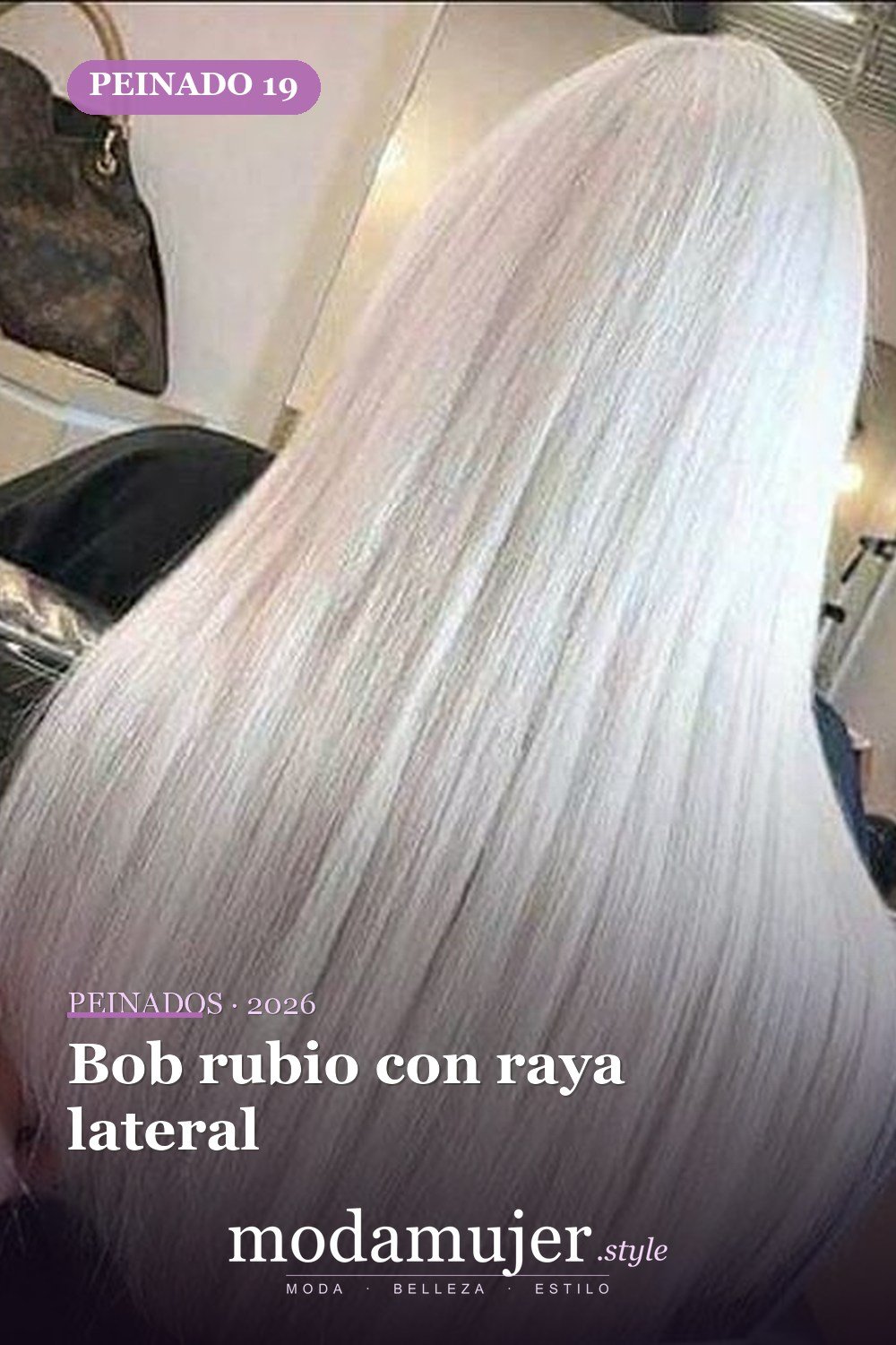 Bob rubio con raya lateral — 58 increíbles peinados rubios que te hacen elegante