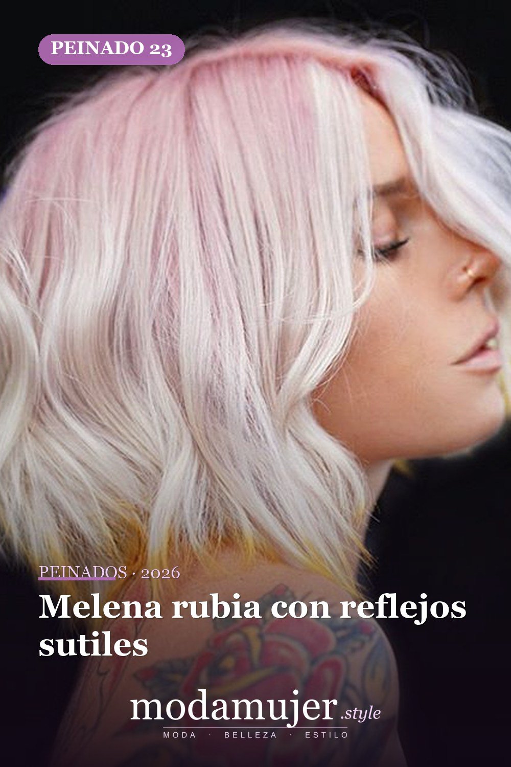 Melena rubia con reflejos sutiles — 58 increíbles peinados rubios que te hacen elegante